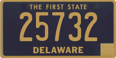 DE license plate 25732