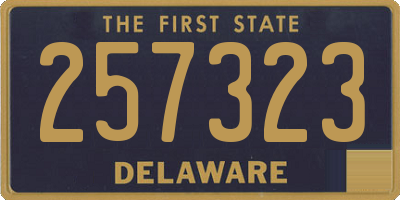 DE license plate 257323