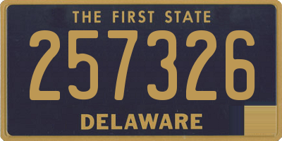 DE license plate 257326
