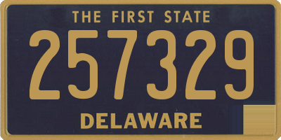 DE license plate 257329