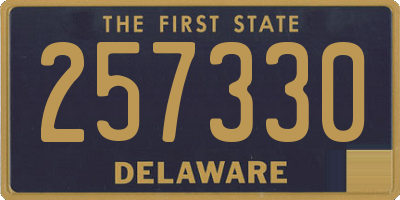 DE license plate 257330
