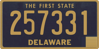 DE license plate 257331