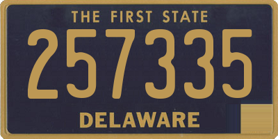 DE license plate 257335