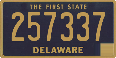 DE license plate 257337