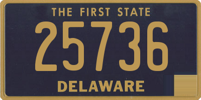 DE license plate 25736