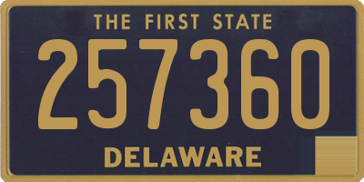 DE license plate 257360