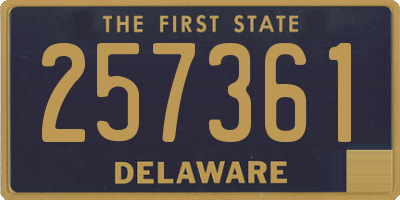 DE license plate 257361