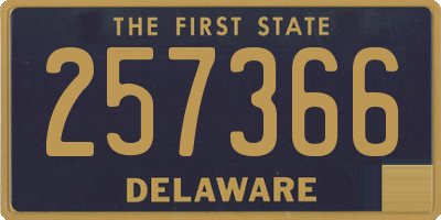 DE license plate 257366