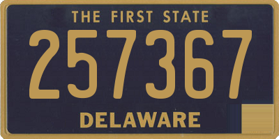 DE license plate 257367