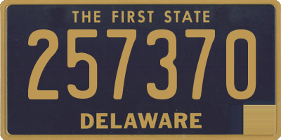 DE license plate 257370