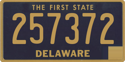 DE license plate 257372