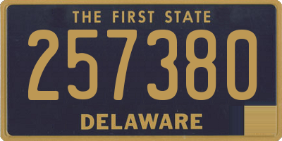 DE license plate 257380