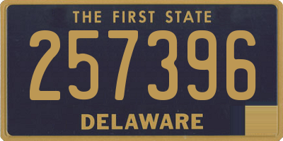 DE license plate 257396