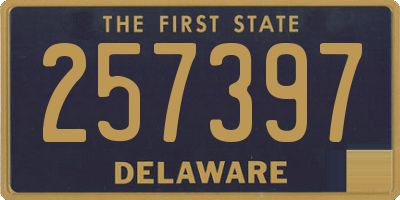 DE license plate 257397