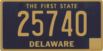 DE license plate 25740