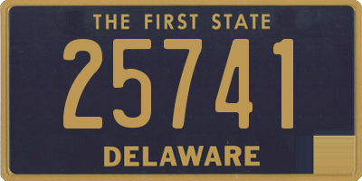 DE license plate 25741