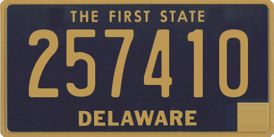 DE license plate 257410