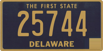 DE license plate 25744