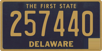 DE license plate 257440