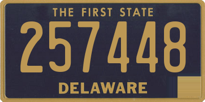 DE license plate 257448