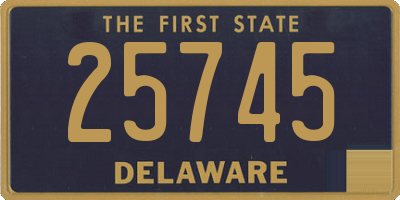 DE license plate 25745