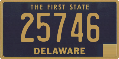 DE license plate 25746