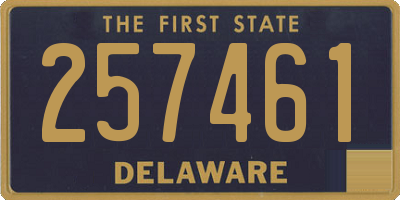 DE license plate 257461