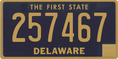DE license plate 257467