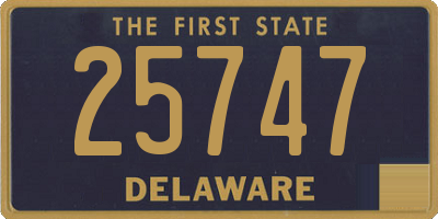 DE license plate 25747