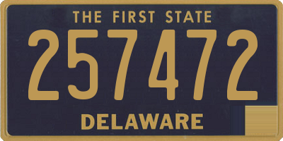 DE license plate 257472