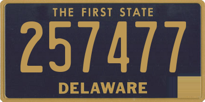 DE license plate 257477