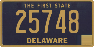 DE license plate 25748