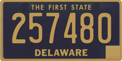 DE license plate 257480
