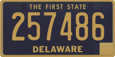 DE license plate 257486