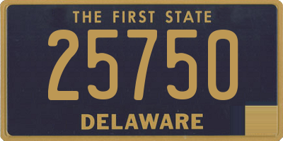 DE license plate 25750