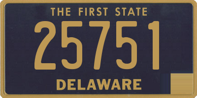 DE license plate 25751