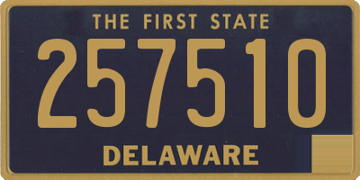 DE license plate 257510