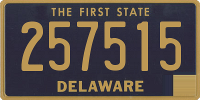 DE license plate 257515