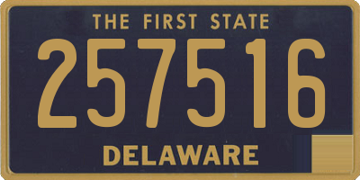 DE license plate 257516