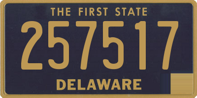 DE license plate 257517