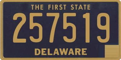 DE license plate 257519