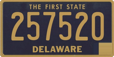 DE license plate 257520