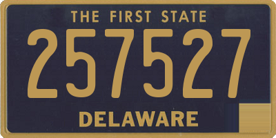 DE license plate 257527