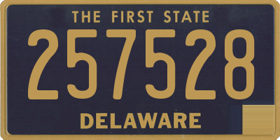 DE license plate 257528
