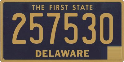 DE license plate 257530