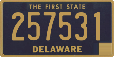 DE license plate 257531