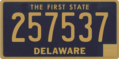 DE license plate 257537