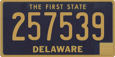 DE license plate 257539
