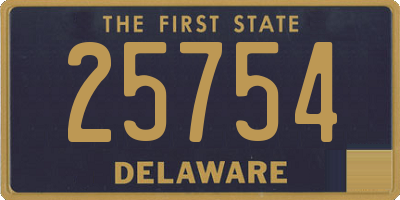 DE license plate 25754