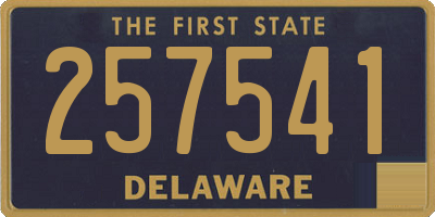 DE license plate 257541